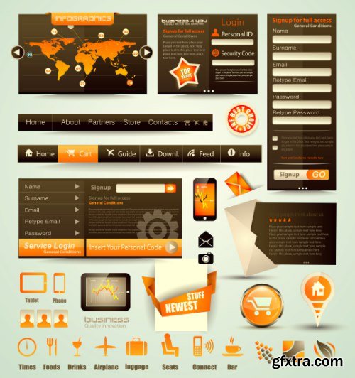 Web Desing Elements Vectors