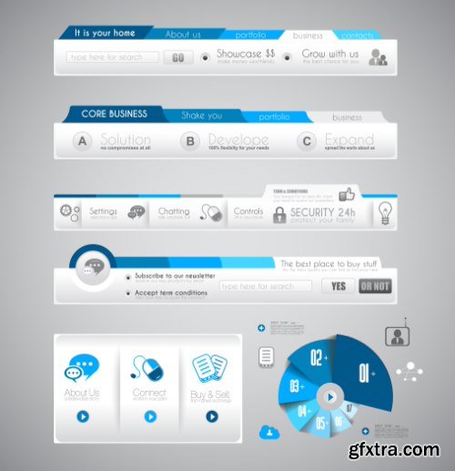 Web Desing Elements Vectors