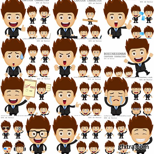 Businessman Cartoon Character 50xAI