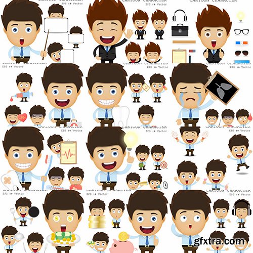 Businessman Cartoon Character 50xAI