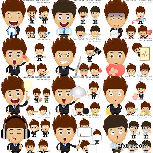 Businessman Cartoon Character 50xAI