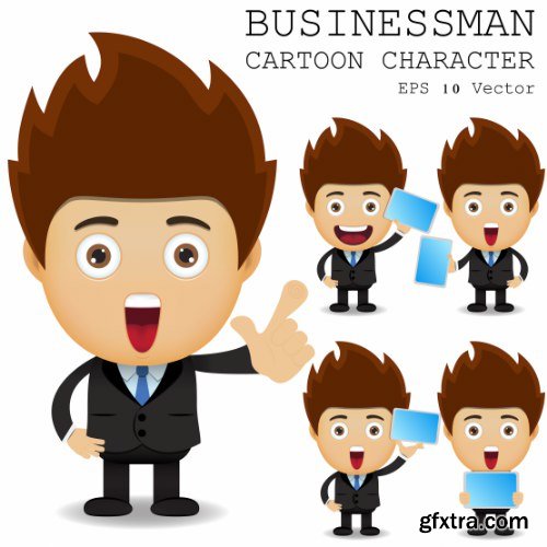 Businessman Cartoon Character 50xAI