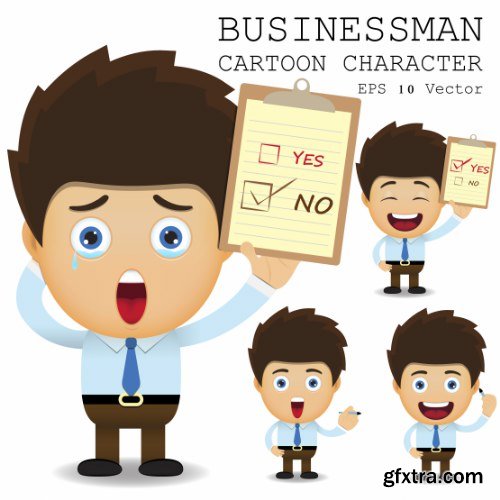 Businessman Cartoon Character 50xAI