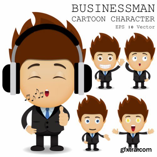 Businessman Cartoon Character 50xAI