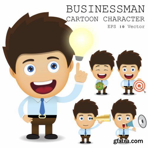 Businessman Cartoon Character 50xAI