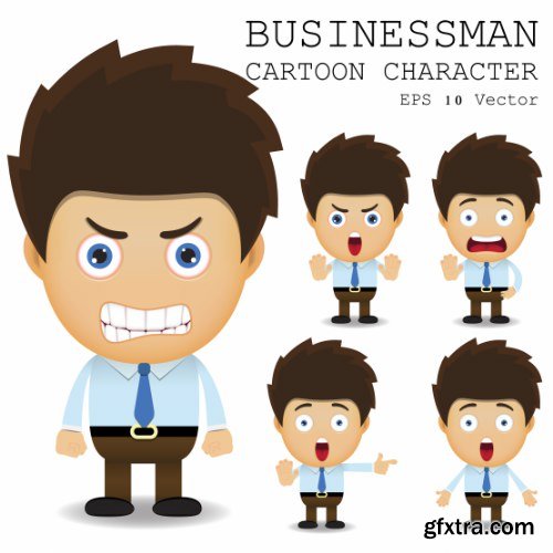 Businessman Cartoon Character 50xAI