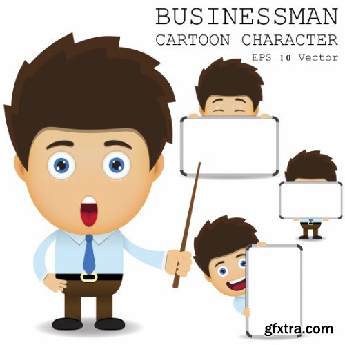 Businessman Cartoon Character 50xAI