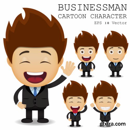 Businessman Cartoon Character 50xAI