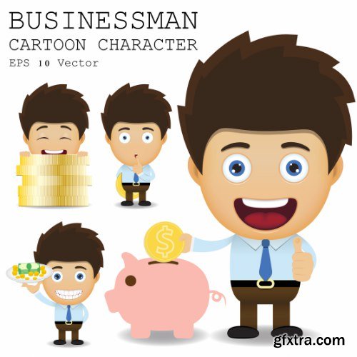 Businessman Cartoon Character 50xAI