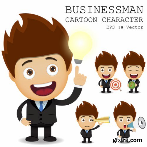 Businessman Cartoon Character 50xAI