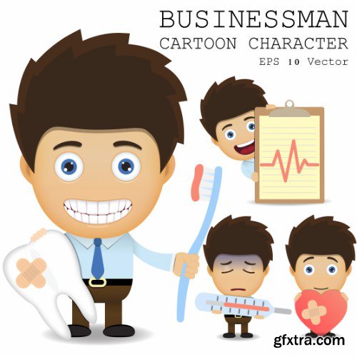 Businessman Cartoon Character 50xAI