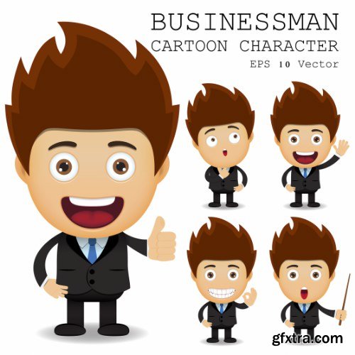 Businessman Cartoon Character 50xAI