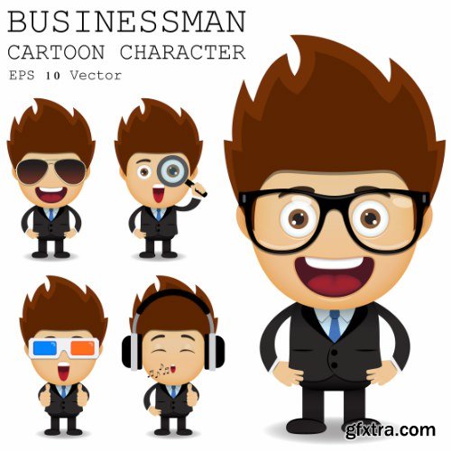 Businessman Cartoon Character 50xAI