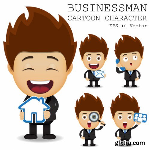 Businessman Cartoon Character 50xAI