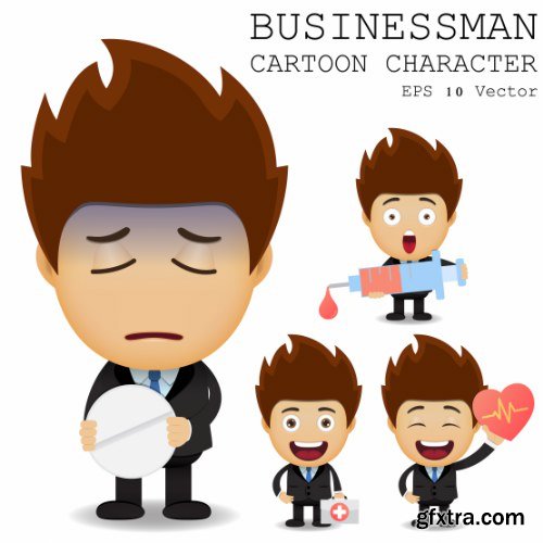 Businessman Cartoon Character 50xAI