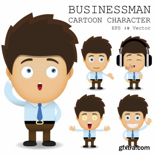 Businessman Cartoon Character 50xAI