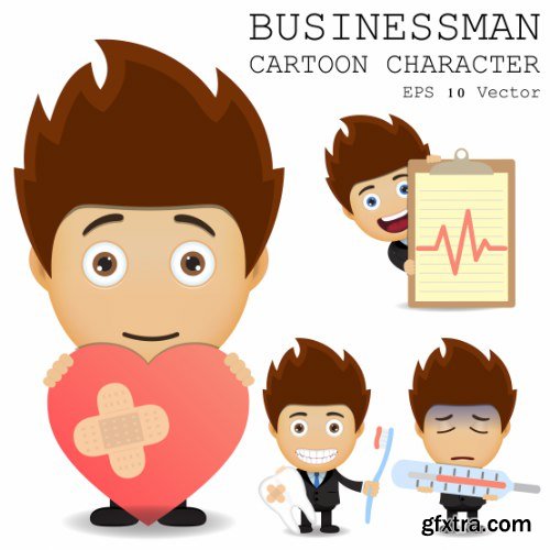 Businessman Cartoon Character 50xAI