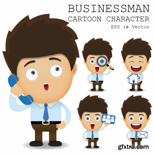 Businessman Cartoon Character 50xAI