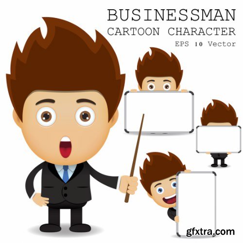 Businessman Cartoon Character 50xAI