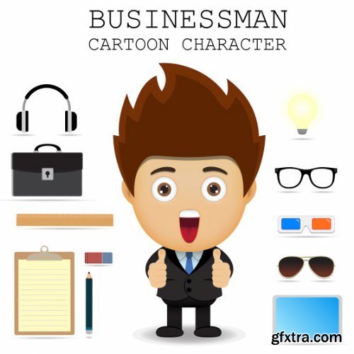 Businessman Cartoon Character 50xAI