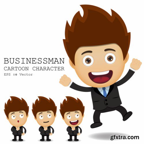 Businessman Cartoon Character 50xAI