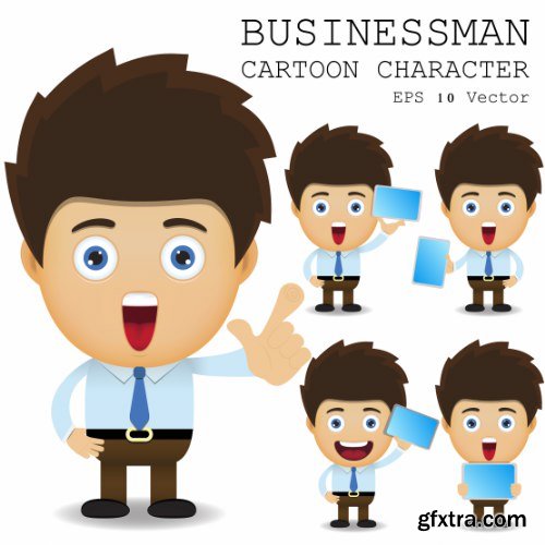 Businessman Cartoon Character 50xAI