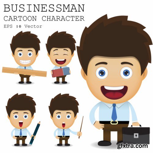 Businessman Cartoon Character 50xAI