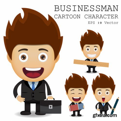 Businessman Cartoon Character 50xAI