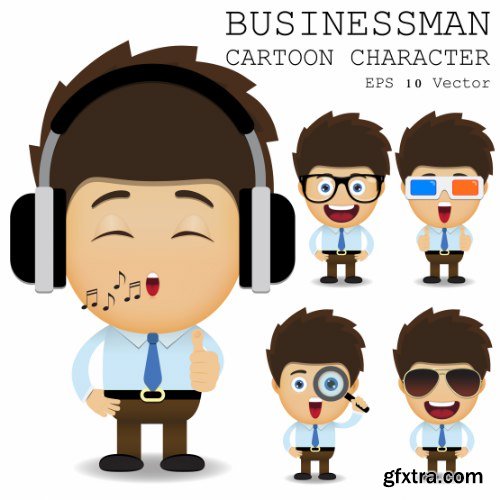 Businessman Cartoon Character 50xAI