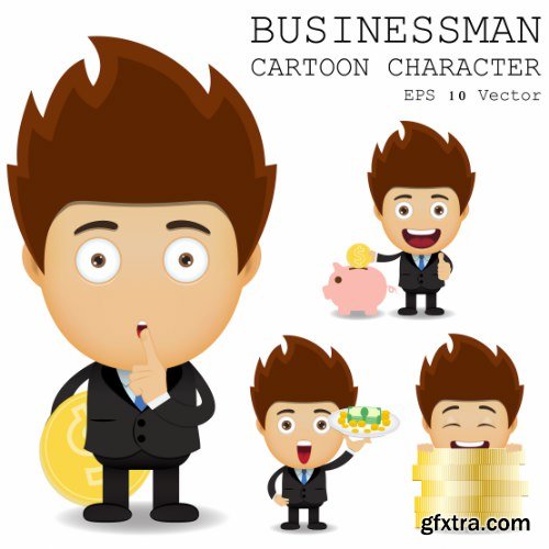 Businessman Cartoon Character 50xAI