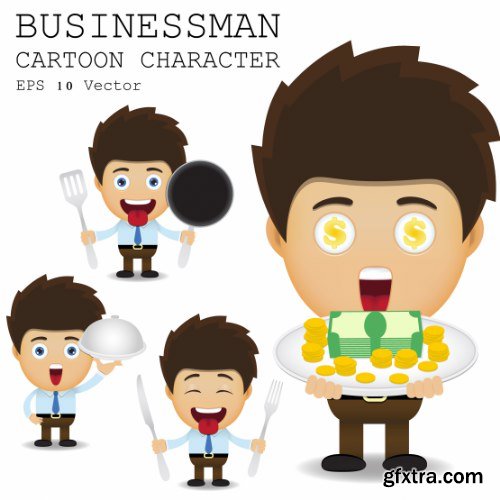 Businessman Cartoon Character 50xAI