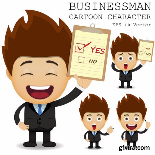 Businessman Cartoon Character 50xAI