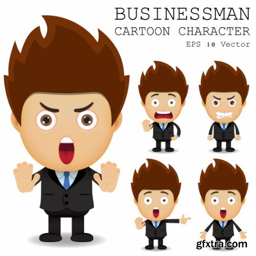 Businessman Cartoon Character 50xAI