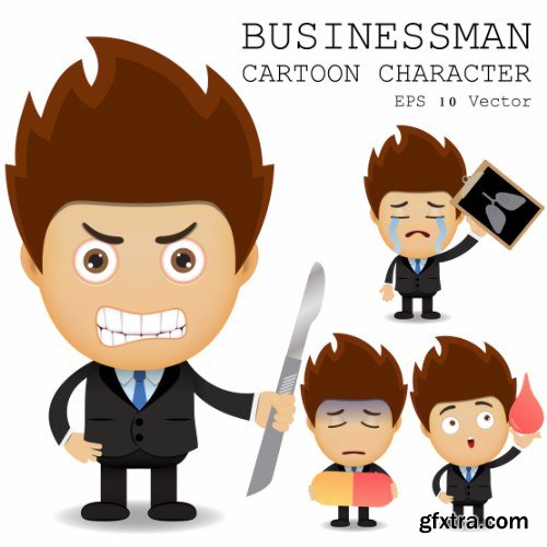 Businessman Cartoon Character 50xAI