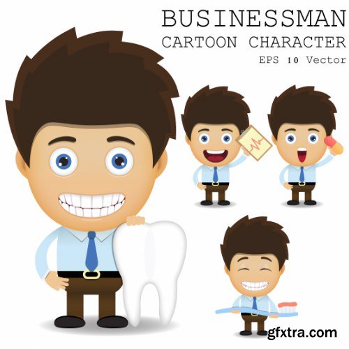 Businessman Cartoon Character 50xAI