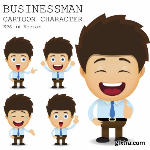 Businessman Cartoon Character 50xAI