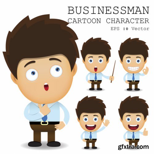 Businessman Cartoon Character 50xAI