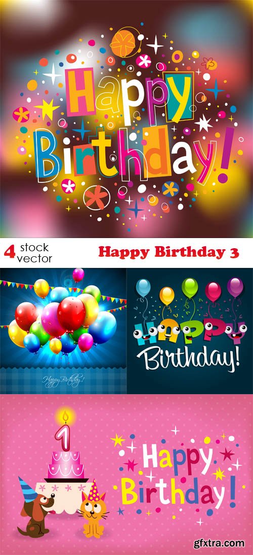 Vectors - Happy Birthday 3