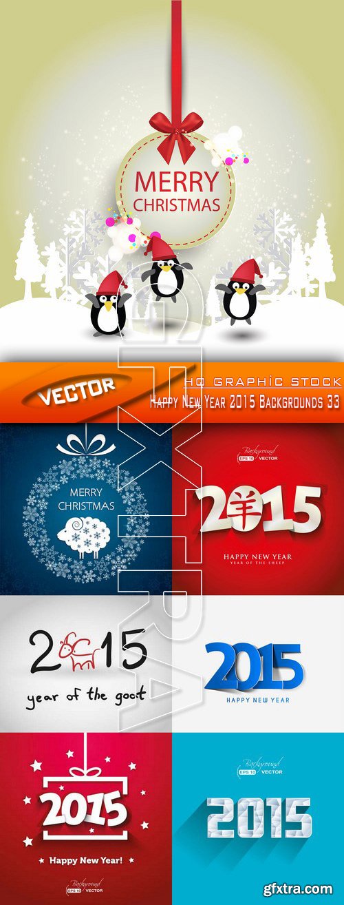 Stock Vector - Happy New Year 2015 Backgrounds 33