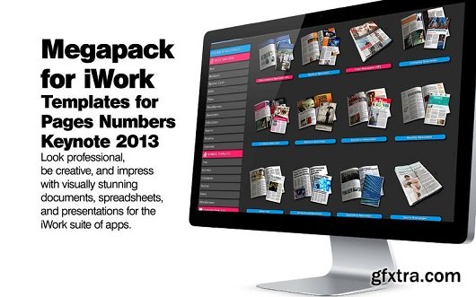 Megapack for iWork: Templates for Pages Numbers Keynote 2013 v2.1 MacOSX