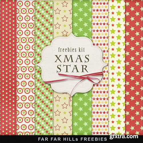 Textures - Winter Backgrounds - Xmas Stars