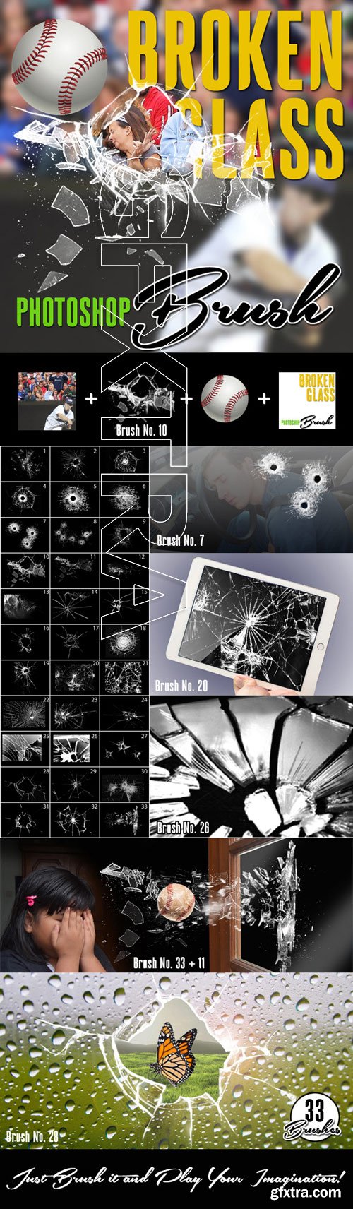 GraphicRiver - Broken Glass Photoshop Brush 9691724