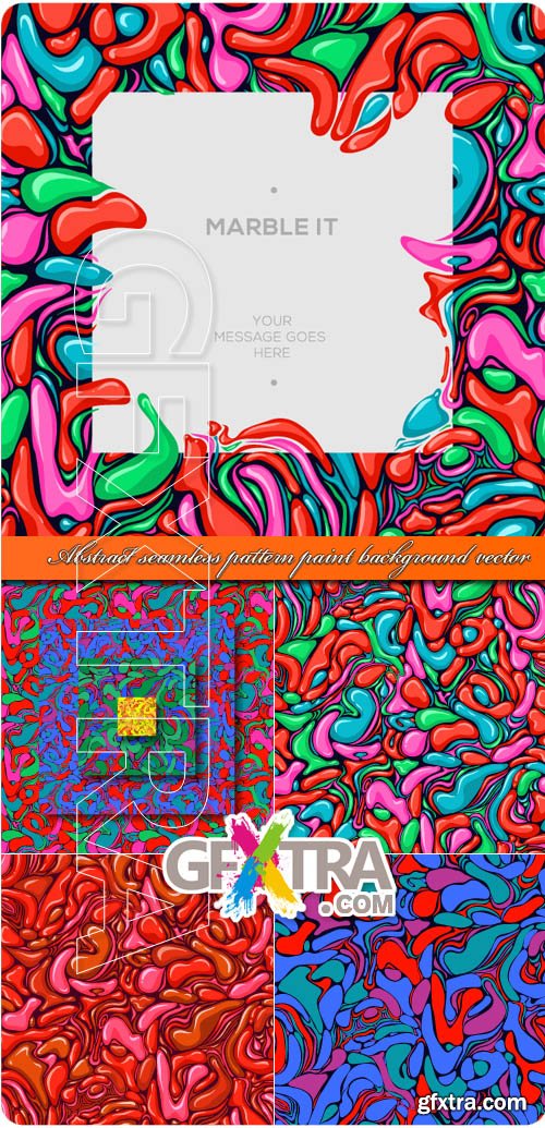 Abstract seamless pattern paint background vector