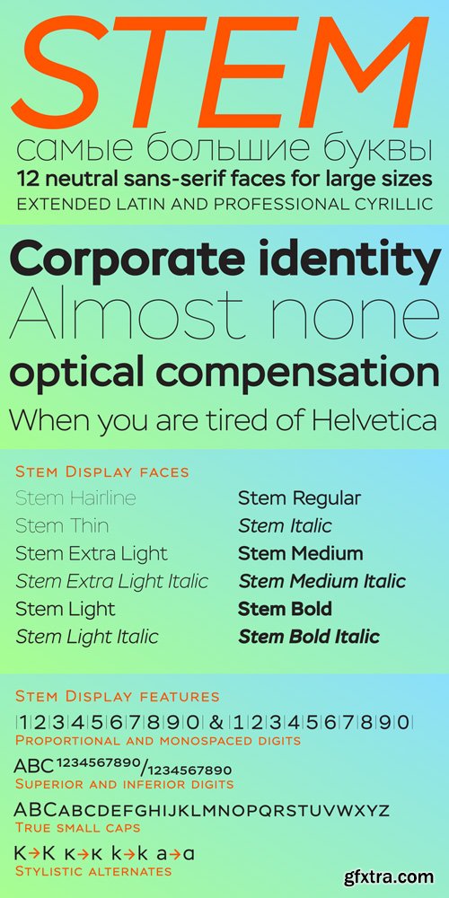 Stem Font Family $105