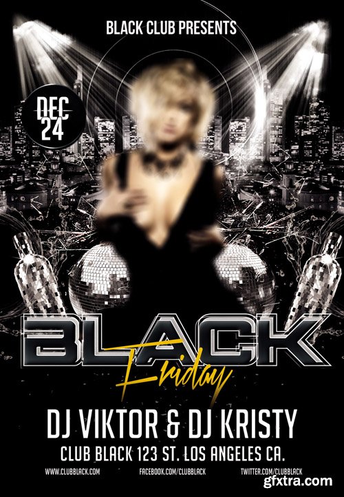 Black Friday Flyer PSD Template