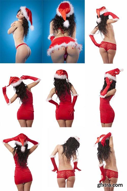 Sexy Santa Girl Stock Photo 25xJPG