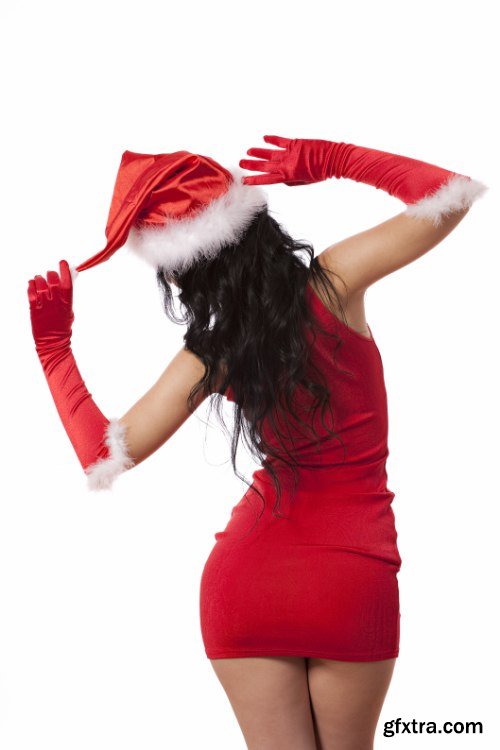 Sexy Santa Girl Stock Photo 25xJPG