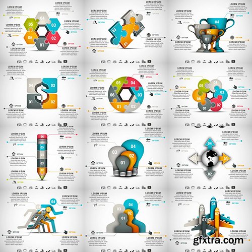 Business Infographic Vectors 50xEPS