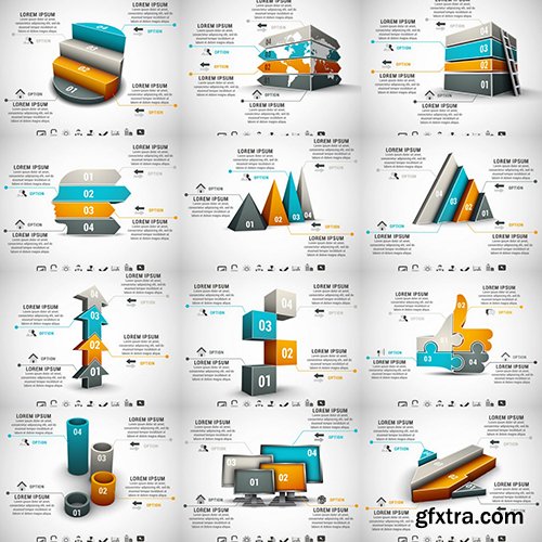 Business Infographic Vectors 50xEPS