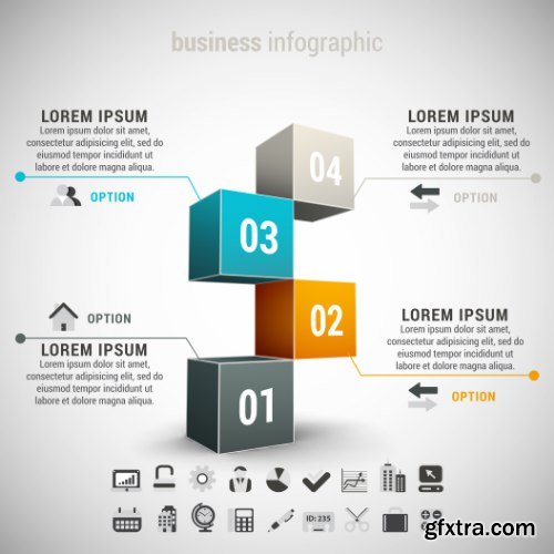 Business Infographic Vectors 50xEPS